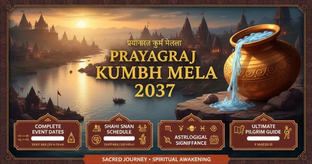 Prayagraj Kumbh Mela 2037: Complete Event Dates, Shahi Snan Schedule, Astrological Significance & Ultimate Pilgrim Guide