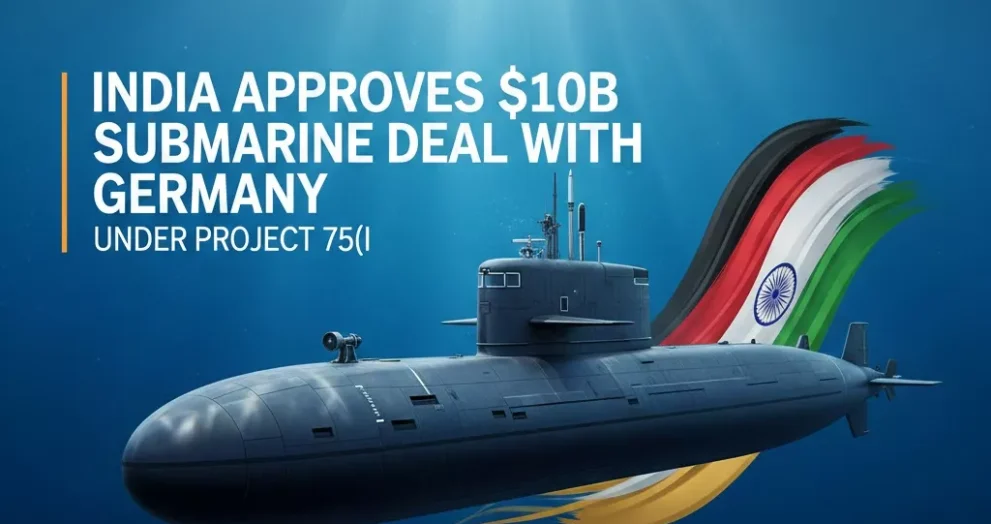 India Approves $10B Submarine Deal with Germany Under Project 75(I)