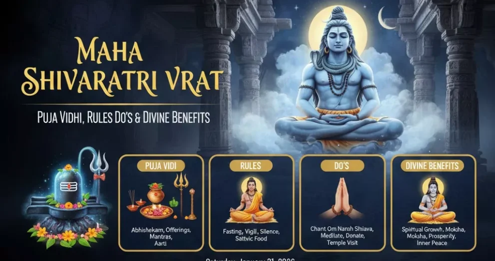 Maha Shivaratri Vrat, Puja Vidhi, Rules, Do’s & Divine Benefits