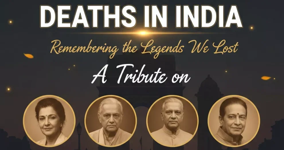 2025 Notable Deaths in India: Remembering the Legends We Lost – A Tribute on BharatTone.com