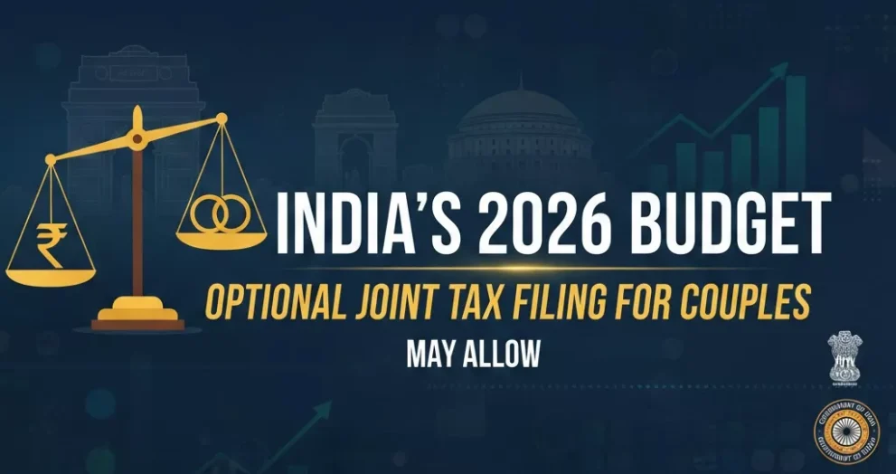 India's 2026 Budget May Allow Optional Joint Tax Filing for Couples