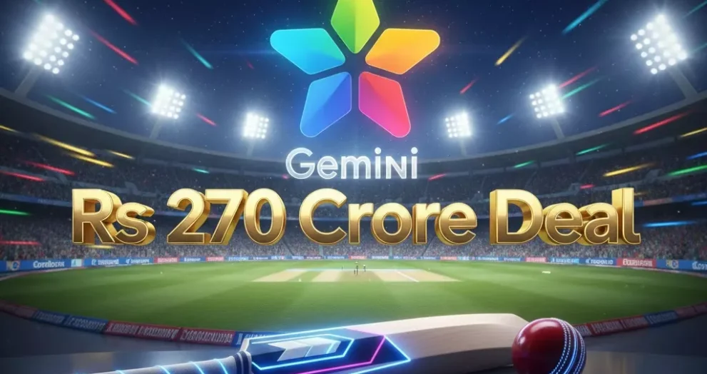 Google Gemini Bags Rs 270 Cr IPL Sponsorship Deal