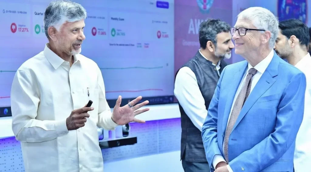 Bill Gates Visits Andhra Pradesh: Boosting AI in Health, Farming, and Governance