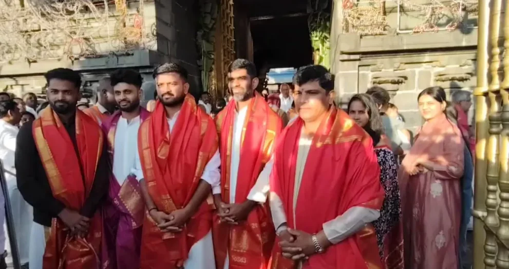 USA Cricket Team Visits Tirumala Temple During ICC T20 World Cup 2026 | Monank Patel Seeks Balaji Blessings