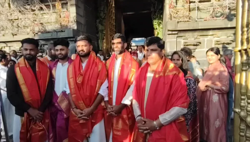 USA Cricket Team Visits Tirumala Temple During ICC T20 World Cup 2026 | Monank Patel Seeks Balaji Blessings