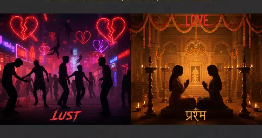 The Dark Side of Valentine's Day: How It Promotes Lust, Not Love, in Hindu Society