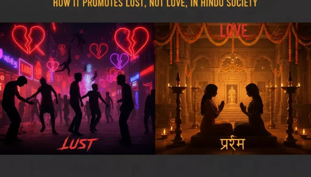 The Dark Side of Valentine's Day: How It Promotes Lust, Not Love, in Hindu Society