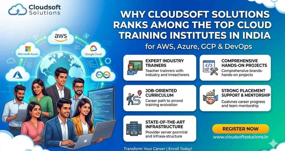 Why Cloudsoft Solutions Ranks Among the Top Cloud Training Institutes in India for AWS, Azure, GCP & DevOps