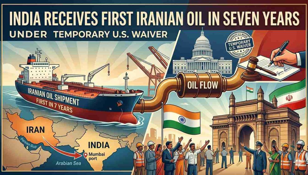 India Gets Iranian Oil After 7 Years Under US Waiver