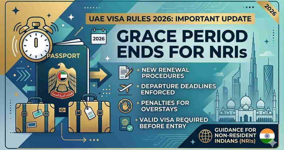 UAE Visa Rules 2026: Grace Period Ends for NRIs