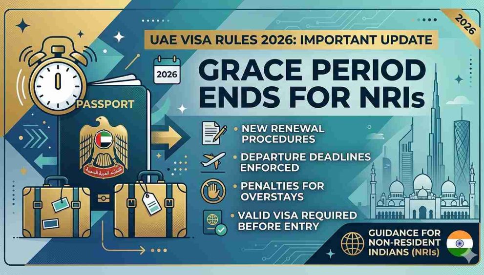 UAE Visa Rules 2026: Grace Period Ends for NRIs