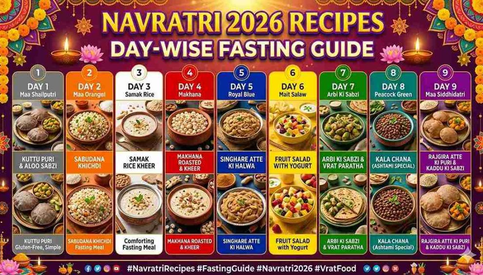 Navratri 2026 Recipes: Day-Wise Fasting Guide