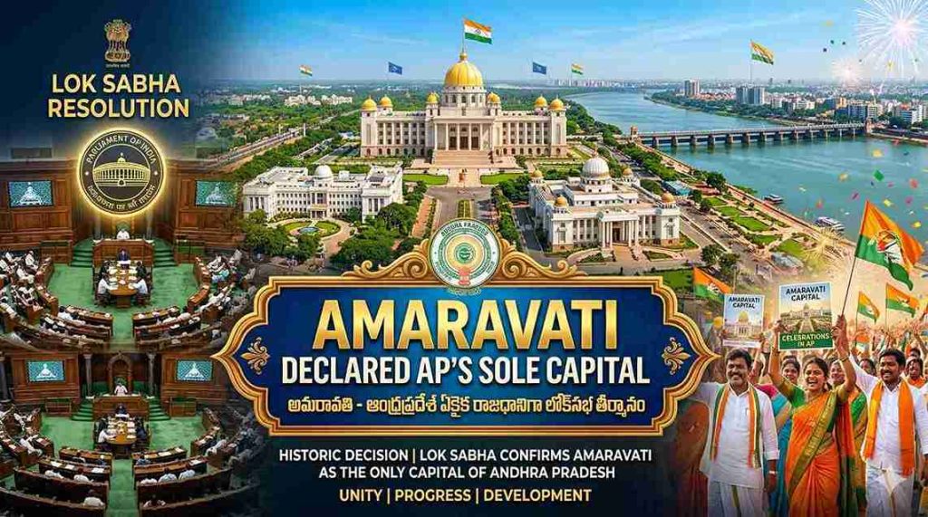 Lok Sabha Clears Amaravati as AP Capital